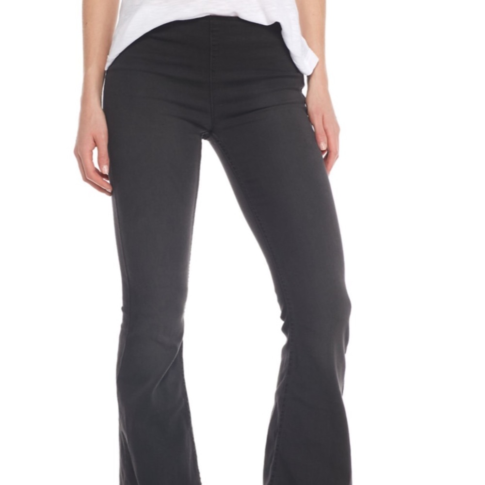 free people flare pull on jeans